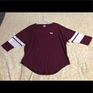 Victoria’s Secret PINK Maroon T-shirt